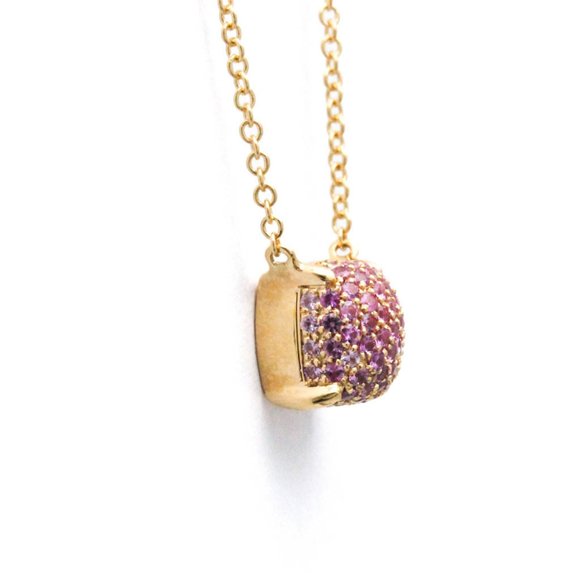 TIFFANY Gold Sapphire Pendant Necklace - Picture 3 of 12